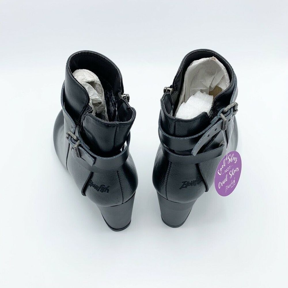 Blowfish Ankle Booties Wedge Heels Zipper Buckle - Picture 5 of 8